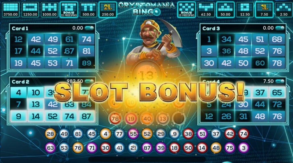 joker gaming Cryptomania bingo slot