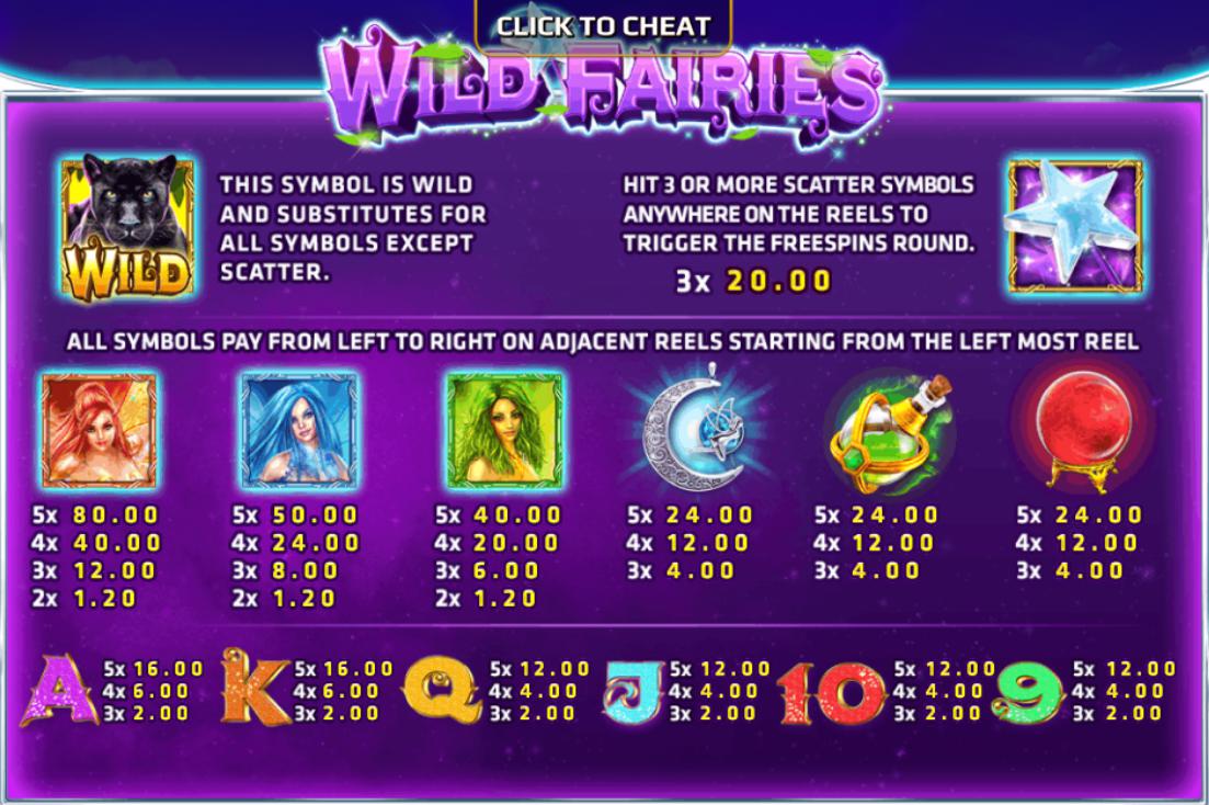 รีวิวเกมสล็อต wild fairies bonus